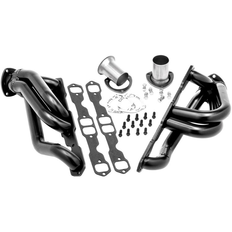 Hedman Black Shorty Headers 06-up Chrysler, Dodge LX Cars SRT8 - Click Image to Close